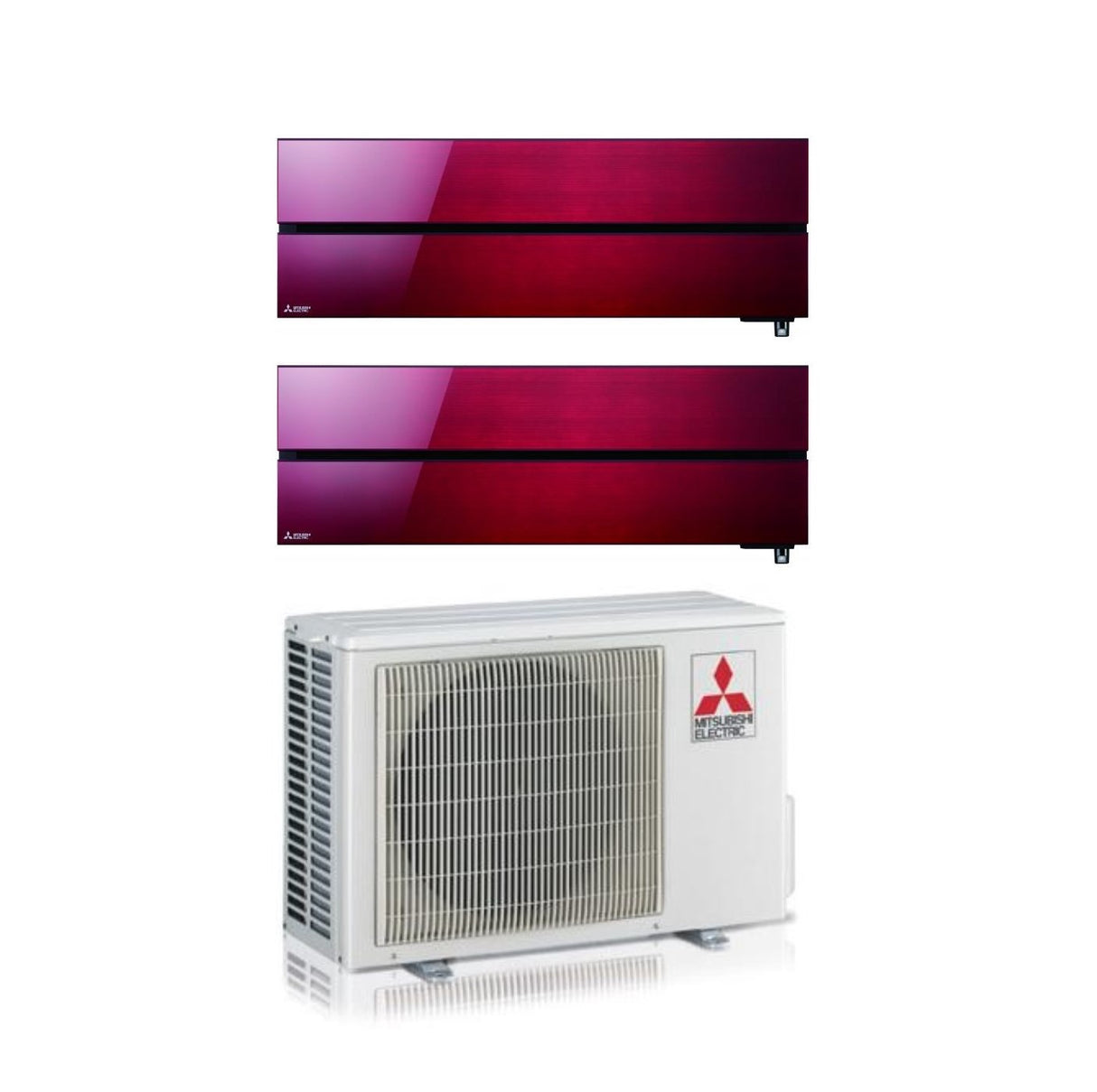 climatizzatore condizionatore mitsubishi electric dual split inverter serie kirigamine style msz ln 9_12 con mxz 2f42vf ruby red wi fi r 32 9000_12000 rosso new 2018