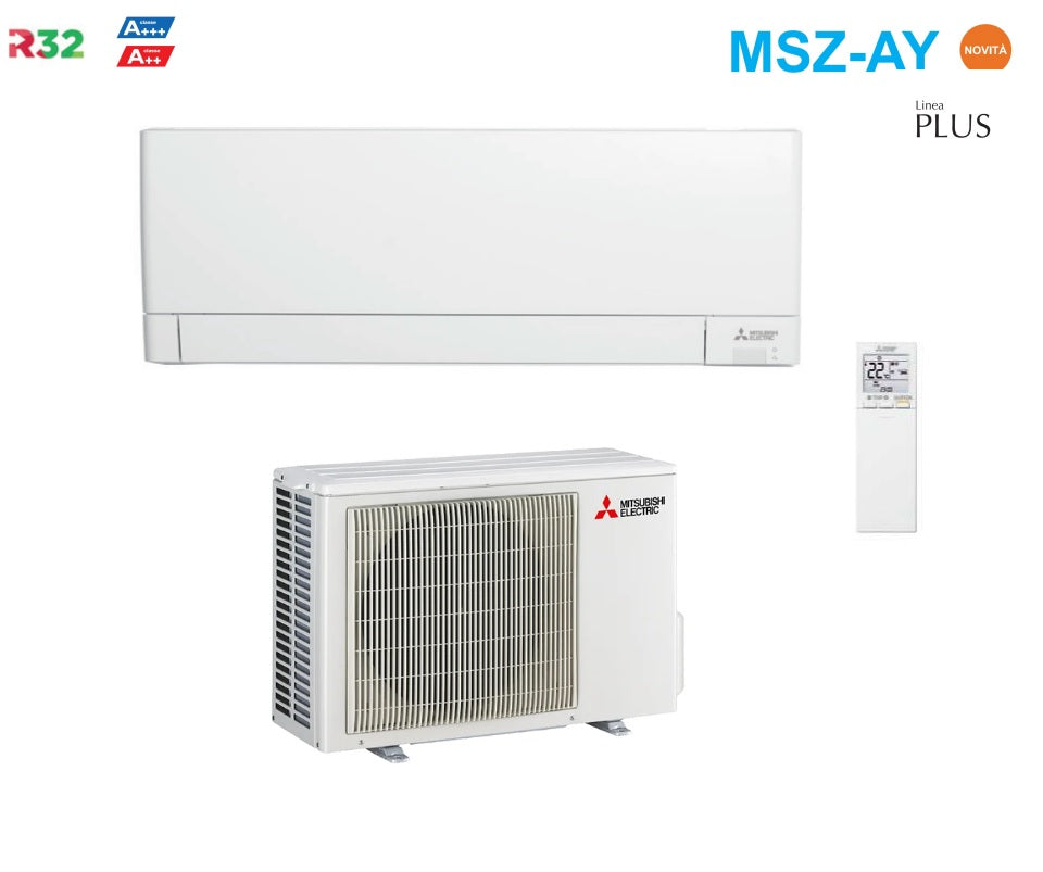 climatizzatore condizionatore mitsubishi electric inverter linea plus serie msz ay 15000 btu msz ay42vgkp classe a__ a__ wi fi integrato r 32 novita