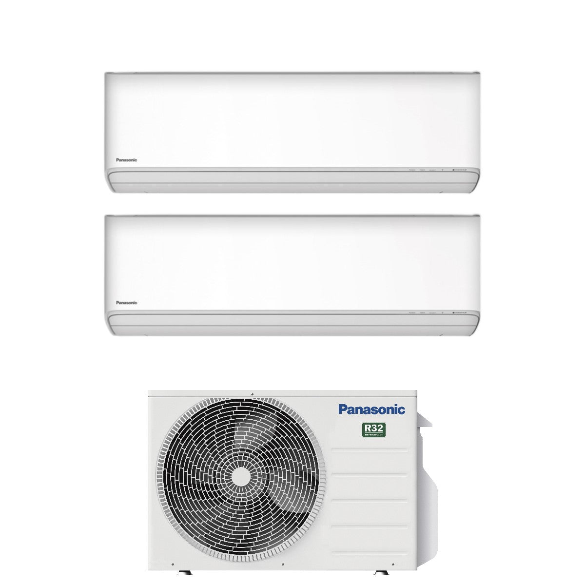 climatizzatore condizionatore panasonic dual split inverter serie etherea white 9_9 con cu 2z41tbe r 32 wi fi optional 9000_9000 bianco new 2018