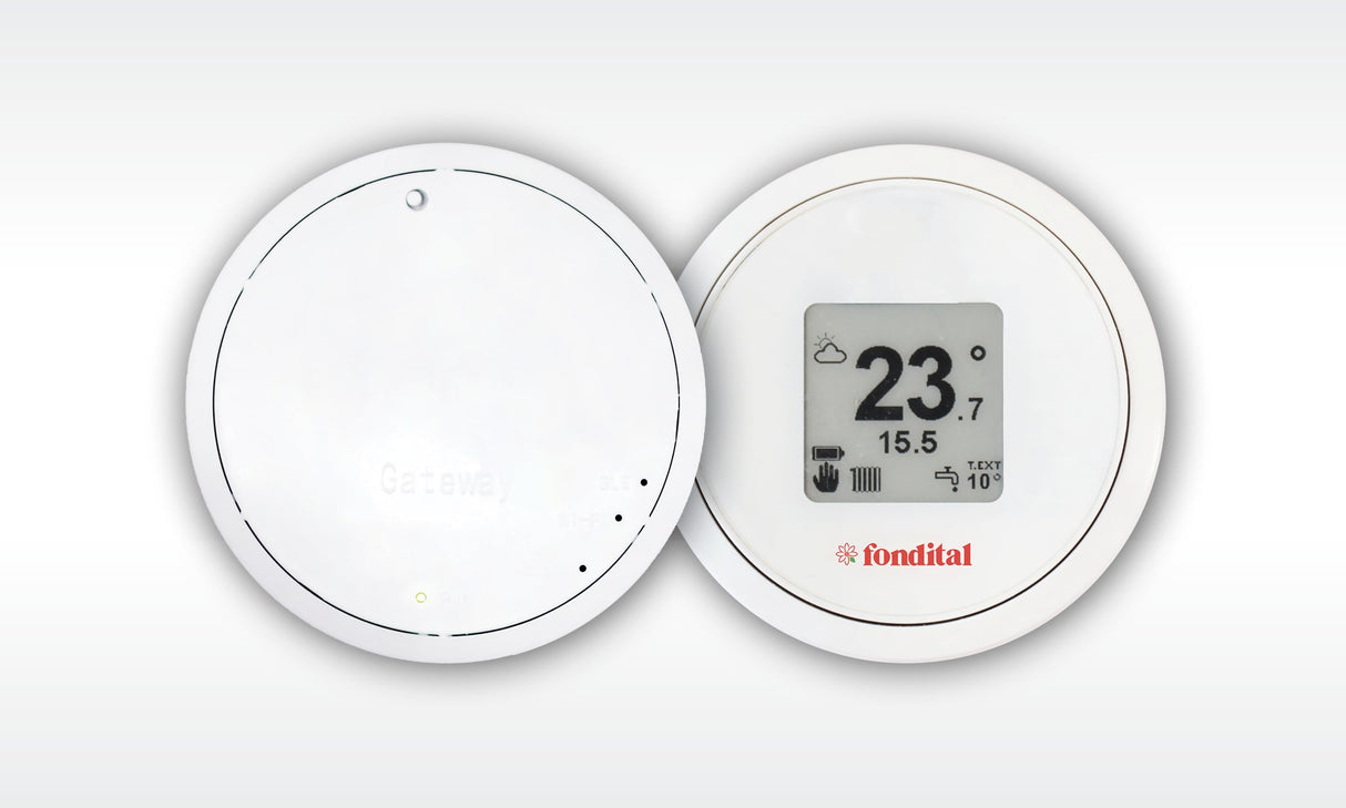 cronotermostato intelligente fondital spot 22 starter kit con gateway wi fi