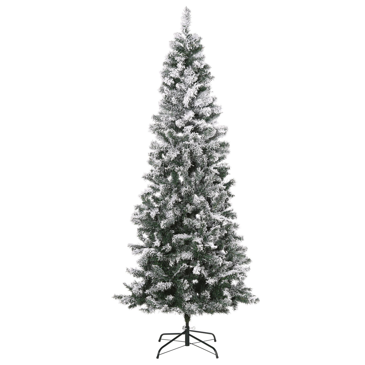 easycomfort easycomfort albero di natale artificiale 210 cm con 631 rami in plastica effetto realistico albero di natale innevato con base in metallo pieghevole decorazioni natalizie verde