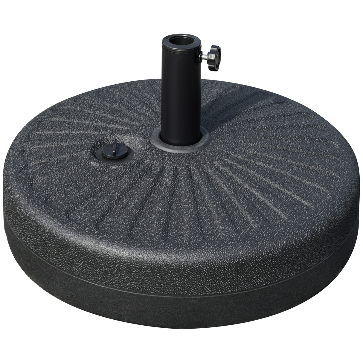 easycomfort easycomfort base per ombrellone da giardino con palo centrale 3 8cm e 4 8cm hdpe nero