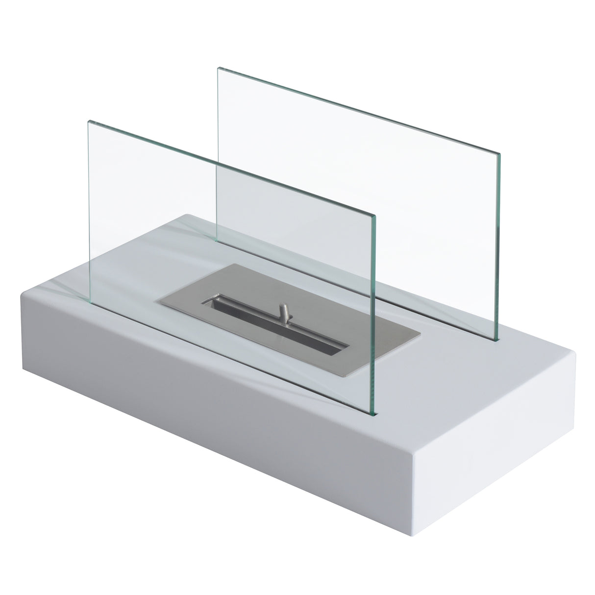 easycomfort easycomfort camino a bioetanolo da tavolo 830 w bruciatori senza residui inodore in acciaio inox con vetro 35x18x21 cm bianco ean 8054111844123