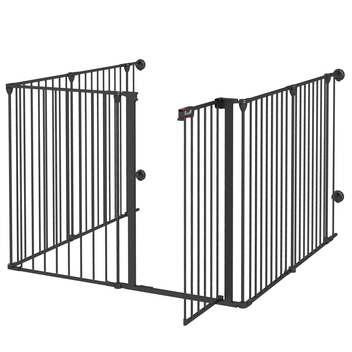 immagine-1-easycomfort-easycomfort-cancellino-per-cani-taglia-media-pieghevole-e-modulabile-in-metallo-e-plastica-123x102x90-cm-nero