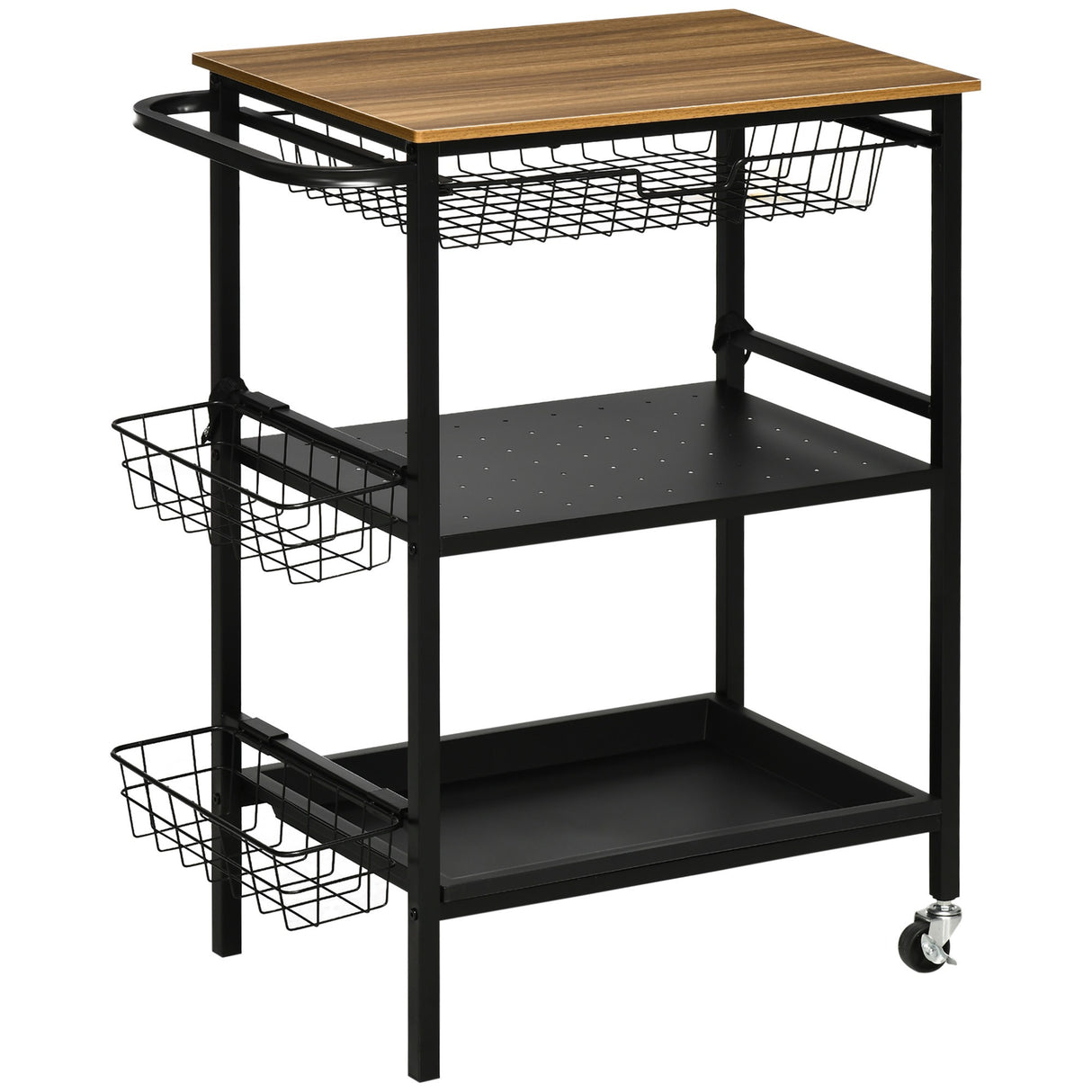 immagine-1-easycomfort-easycomfort-carrello-da-cucina-a-3-livelli-con-2-ruote-cesto-estraibile-e-vassoio-75x43-5x91-cm-color-legno-e-nero