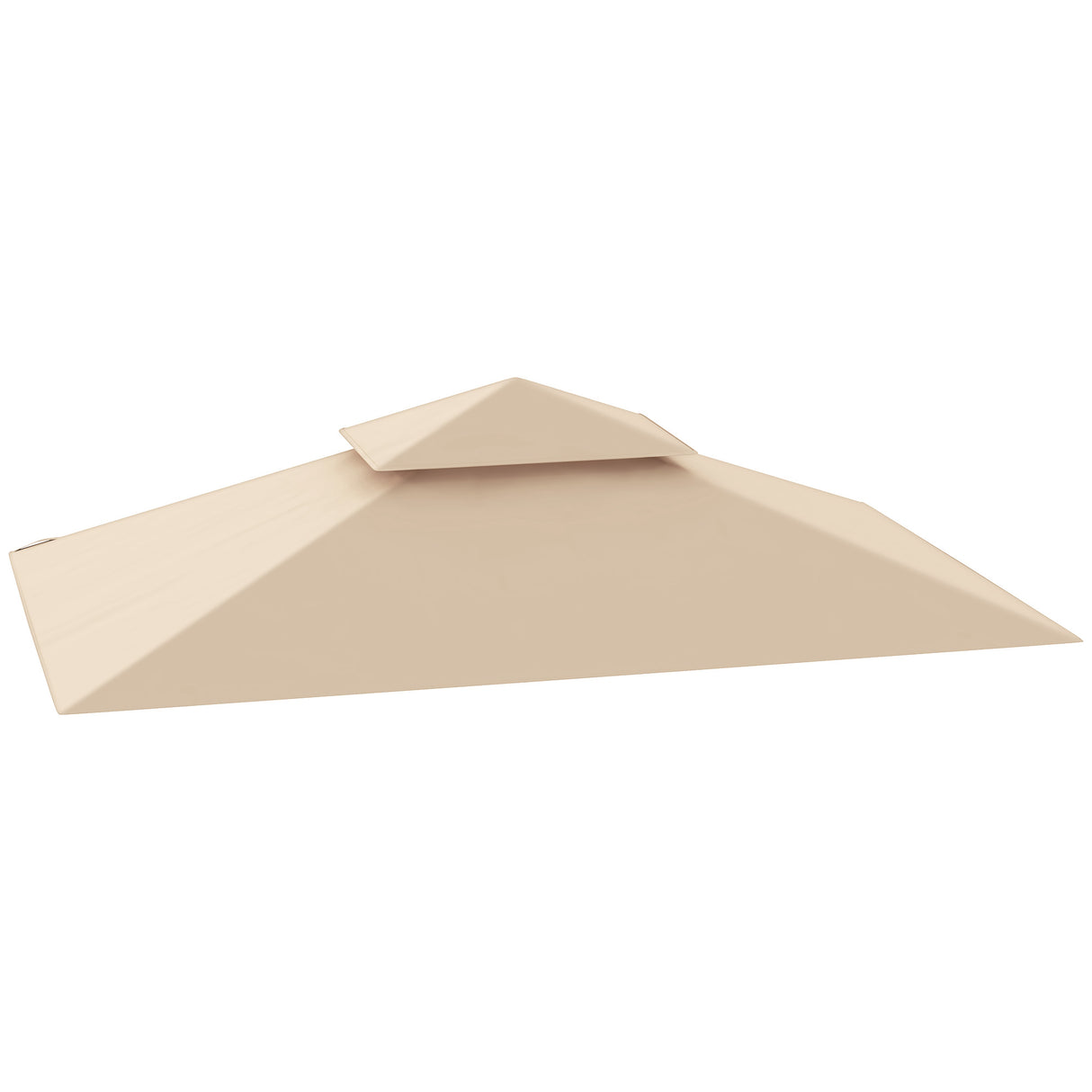 easycomfort easycomfort copertura per gazebo da giardino per barbecue 1 52x2 44 m a 2 livelli in poliestere 160gsm beige