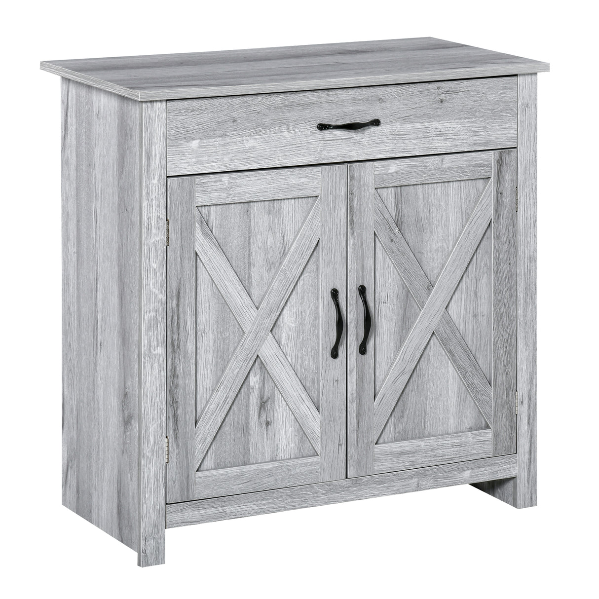 easycomfort easycomfort credenza cucina country con armadietto a 2 ante e cassetto 80x39 7x80cm grigio