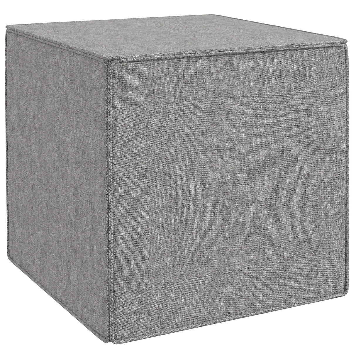 easycomfort easycomfort poggiapiedi quadrato 2 in 1 con rivestimento rimovibile in tessuto effetto lino 41x41x41 cm grigio chiaro