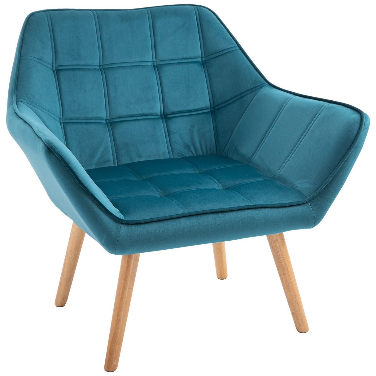 easycomfort easycomfort poltroncina da camera design scandinavo poltrona in velluto e legno color petrolio per soggiorno o ufficio 67x61 5x71cm ean 8055776913292