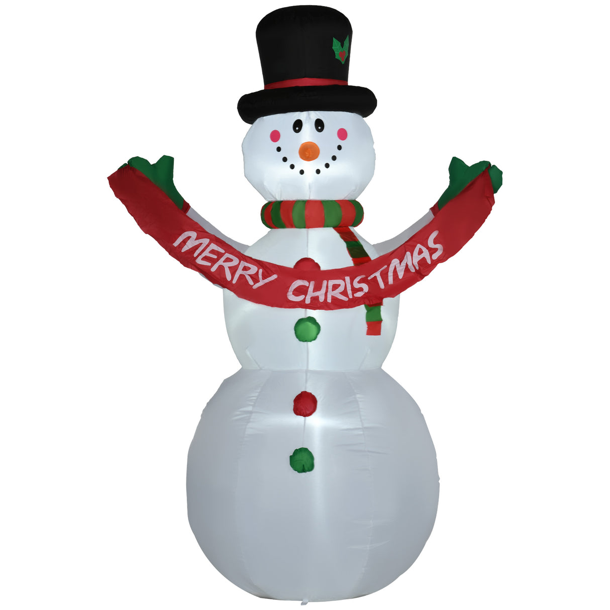 easycomfort easycomfort pupazzo di neve gonfiabile gigante alto 243cm con luci a led decorazione da esterno o giardino