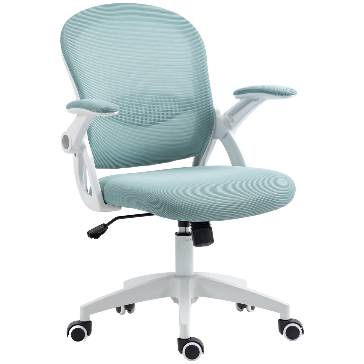 easycomfort easycomfort sedia da ufficio ergonomica con schienale a rete e altezza regolabile 65 5x61 5x88 97 5cm azzurro