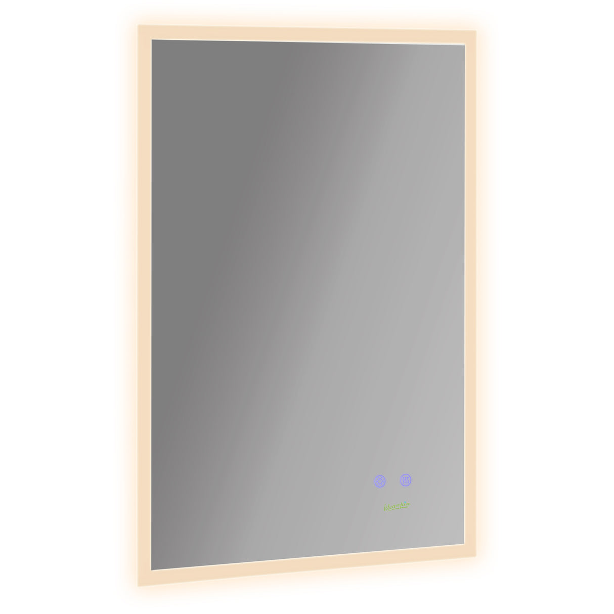 easycomfort easycomfort specchio bagno con luce led funzione anti appannamento e tasti touch 70x50cm argento