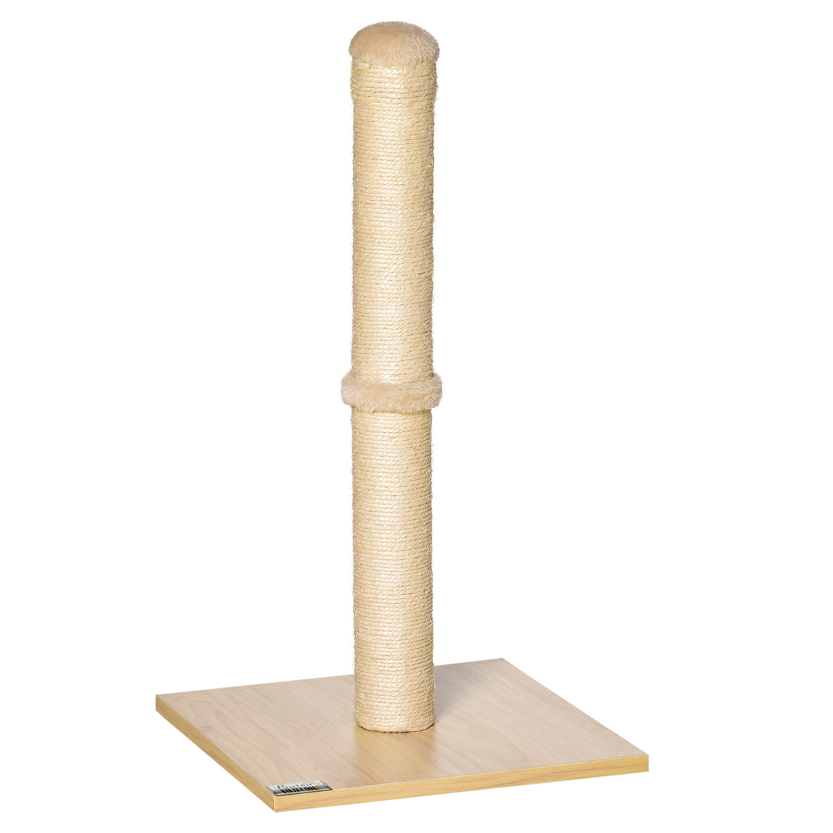 easycomfort easycomfort tiragraffi per gatti con palo in sisal alto 60 cm e base in truciolato beige