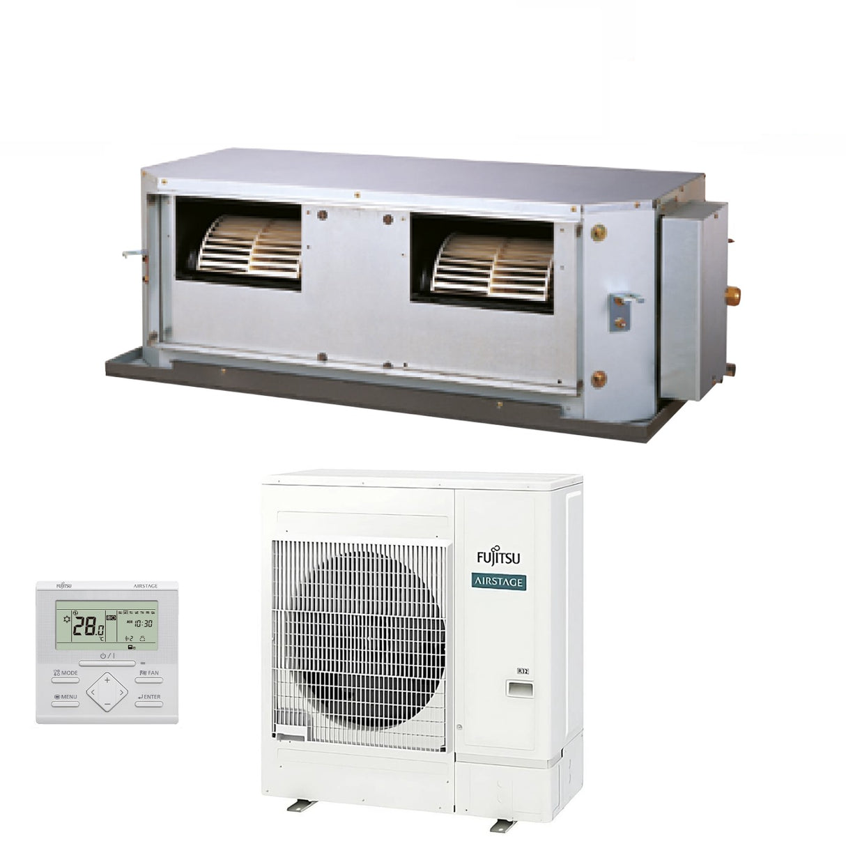 fujitsu condizionatore fujitsu canalizzabile alta prevalenza serie kh 54000 btu arxg54khtb r 32 monofase wi fi optional