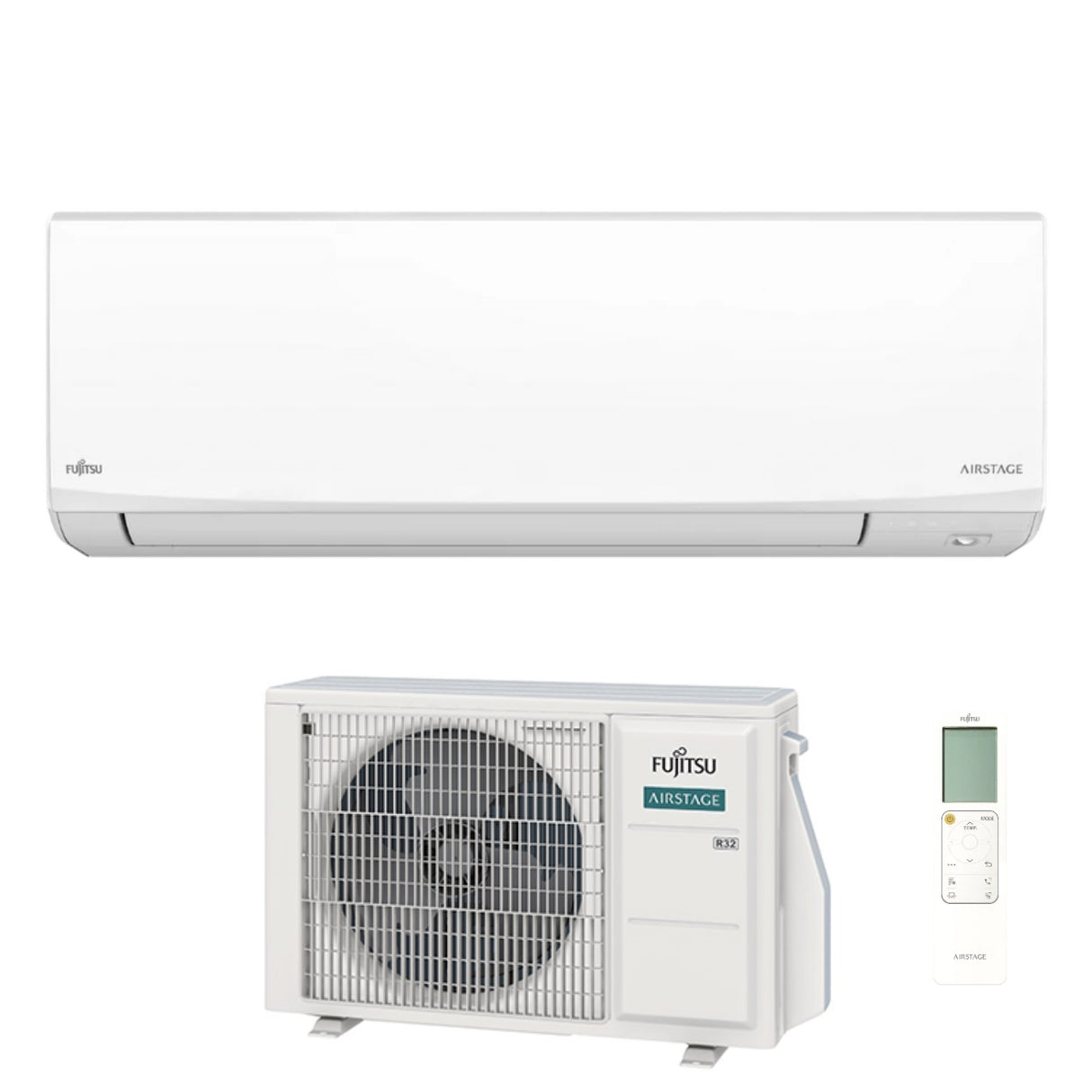 fujitsu condizionatore fujitsu kj white 7000 btu aseh07kjcal r 32 wi fi integrato