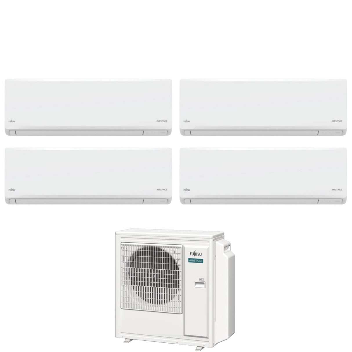 fujitsu condizionatore fujitsu quadri split inverter kn airstage 77712 con aoeg30kbta4 r 32 wi fi integrato