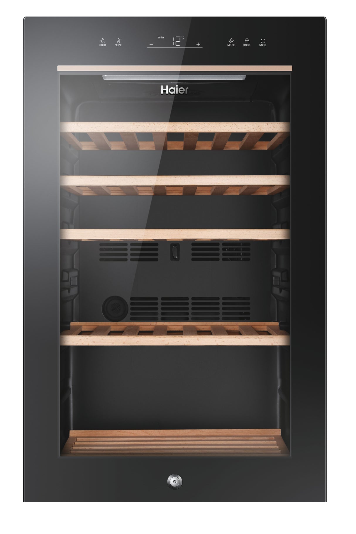 haier cantinetta vino haier wine bank 50 serie 5 hws49ga con compressore libera installazione nero 49 bottiglie ean 6930265399363