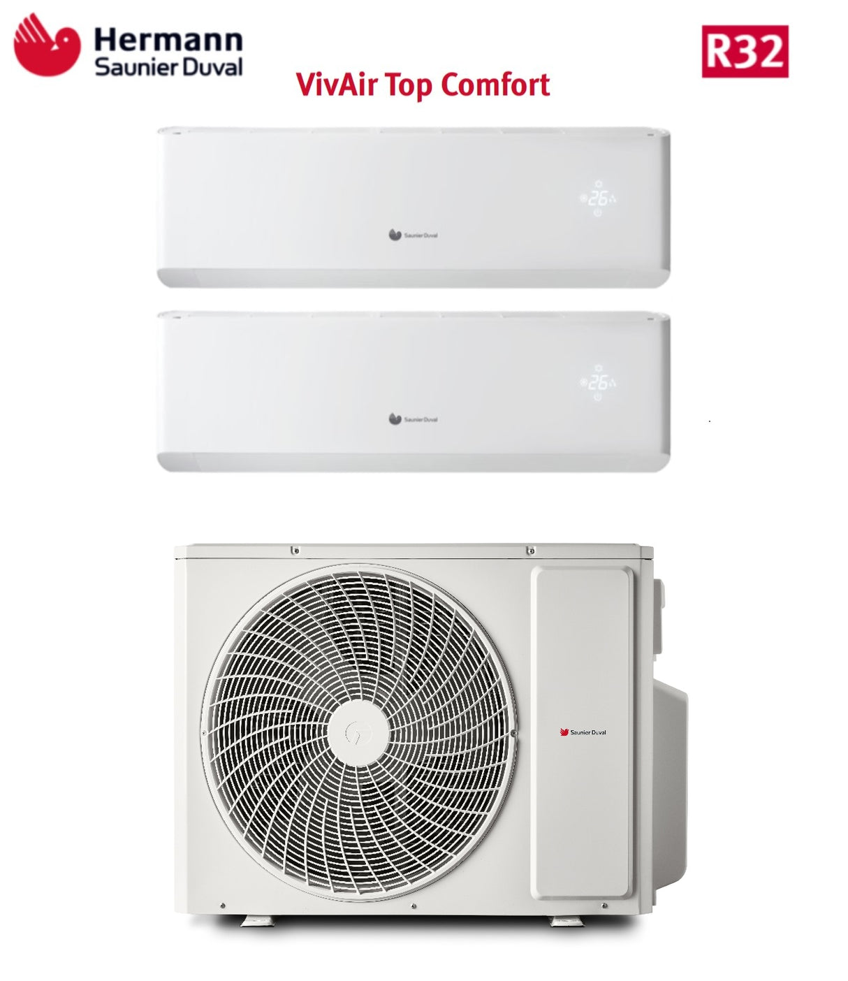 hermann saunier duval condizionatore dual split hermann saunier duval top comfort 77 con 1 040 mna2o r 32