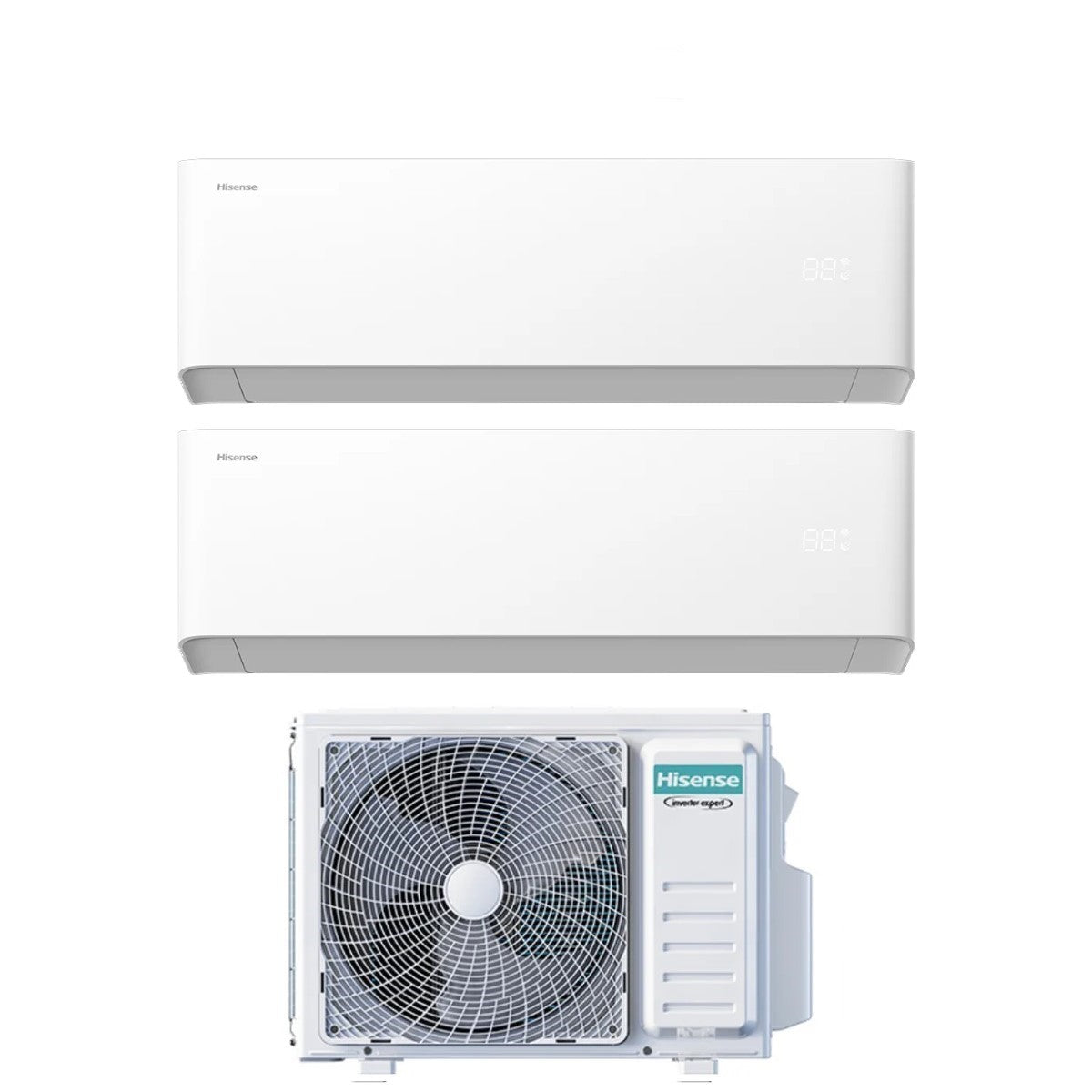 hisense condizionatore hisense dual split uni hb 712 con 2amw42u4rgc r 32 wi fi integrato
