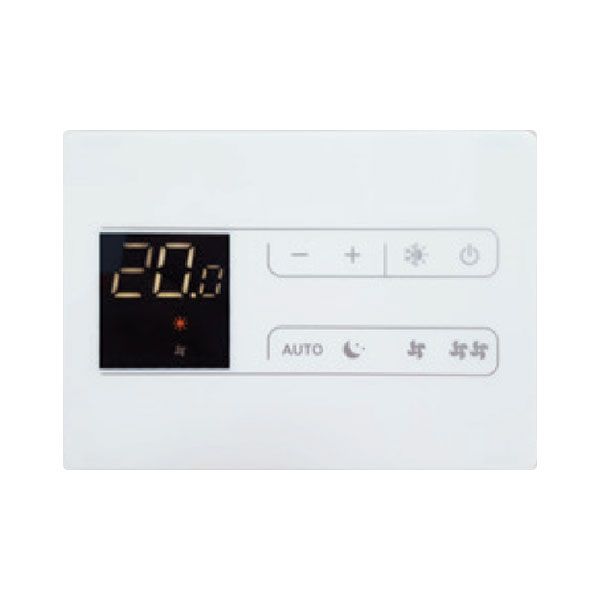 innova comando a muro innova smart touch con termostato e sensore umidita codice eeb649ii bianco