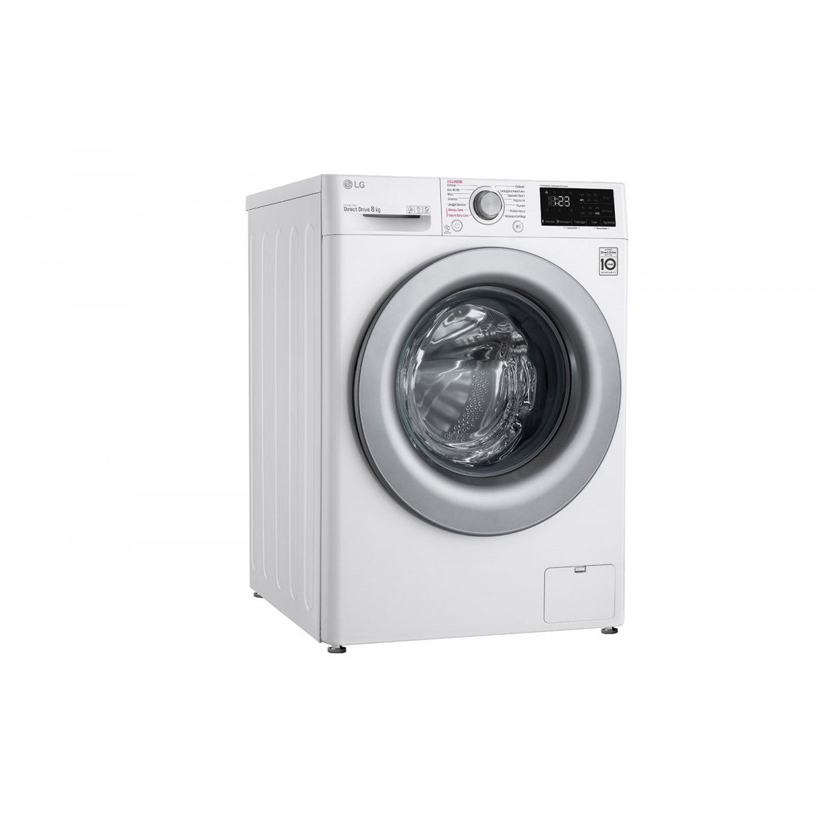 lavatrice a carica frontale lg f4wv308s4b lavaggio a vapore ai dd 8 kg 1400 giri classe b