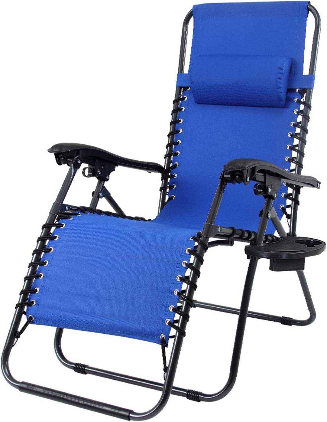 le stelle le stelle sedia sdraio zero gravity da giardino reclinabile pieghevole con telaio in pvc colore blu ean 8024299800631