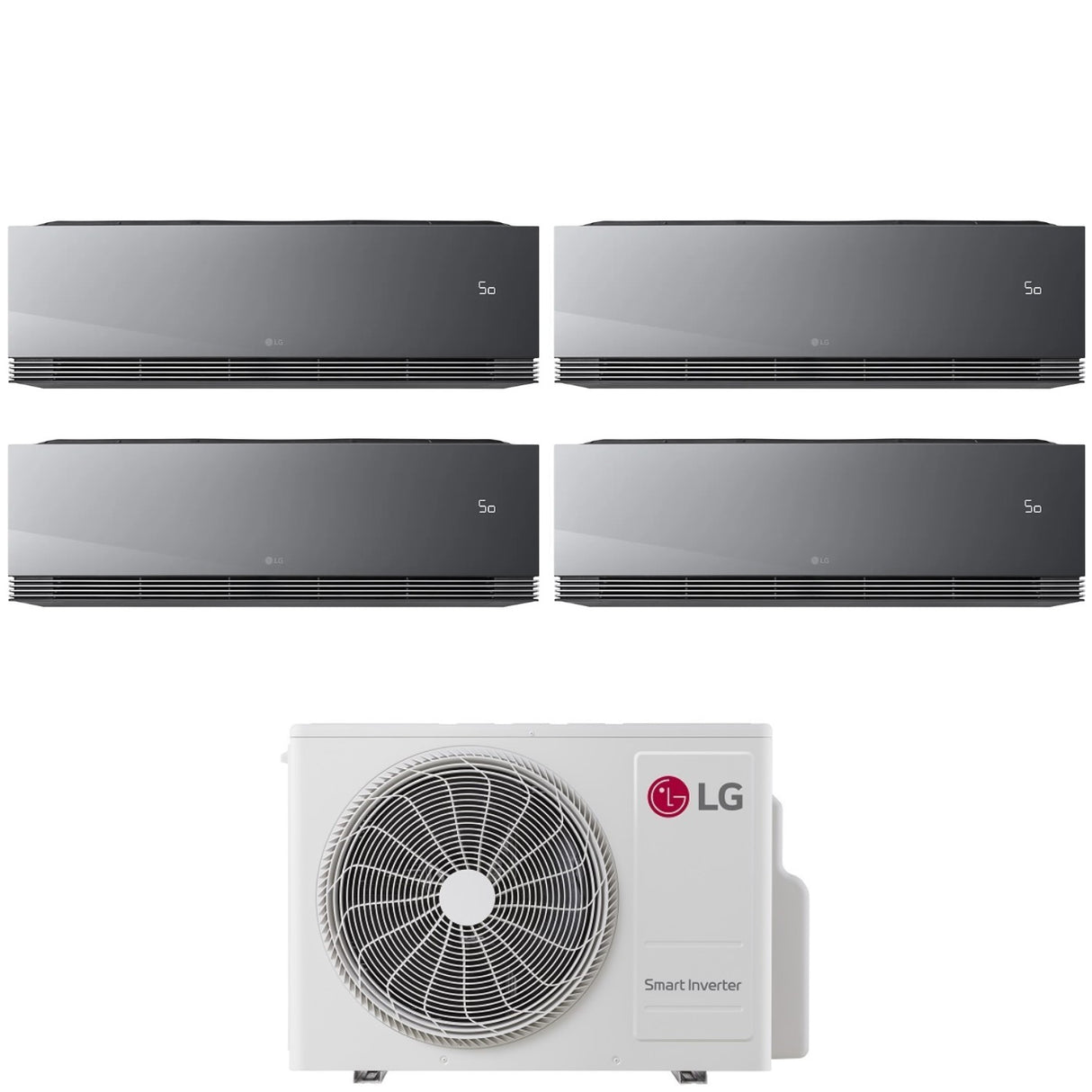 lg condizionatore lg quadri split artcool mirror ai air 9999 con mu4r25 r 32 wi fi integrato