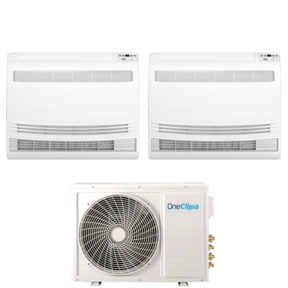 oneclima condizionatore oneclima dual split console 1212 con mlt27x3y24 r 32 wi fi optional con telecomando di serie