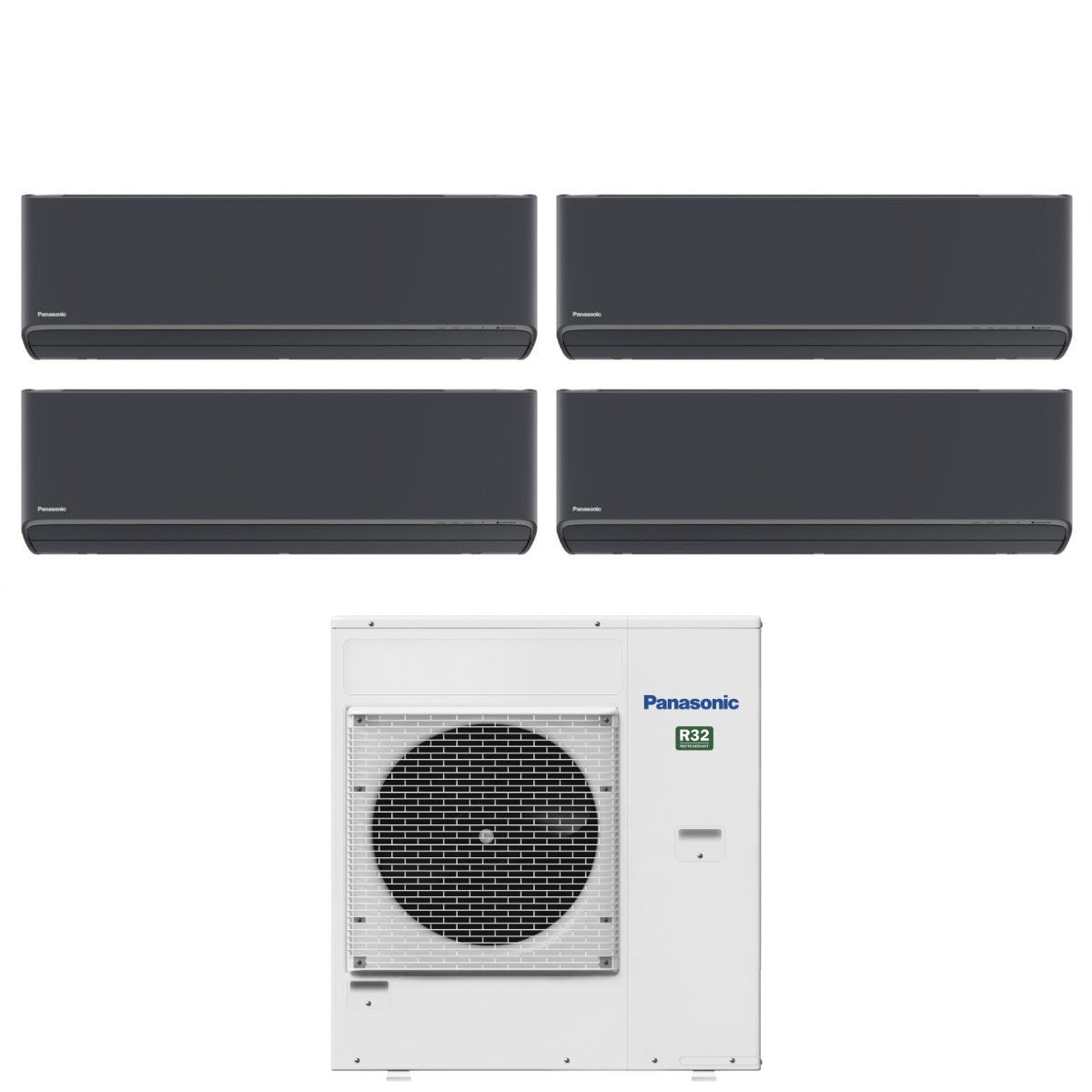 panasonic condizionatore quadri split panasonic etherea grigio grafite 79912 con cu 4z80tbe r 32 wi fi integrato