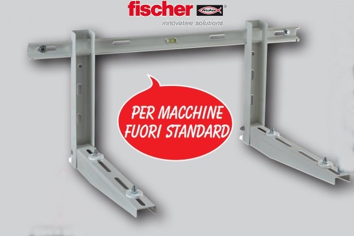 staffa supporto rinforzata fischer per condizionatori climatizzatori per macchine fuori standard klima strong 560x400x800 8665