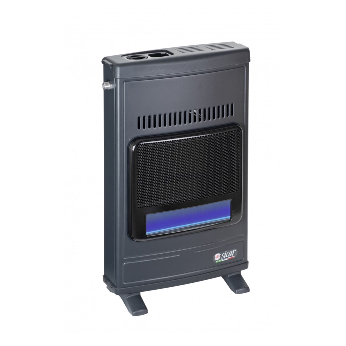 stufa blue flame met. grigia