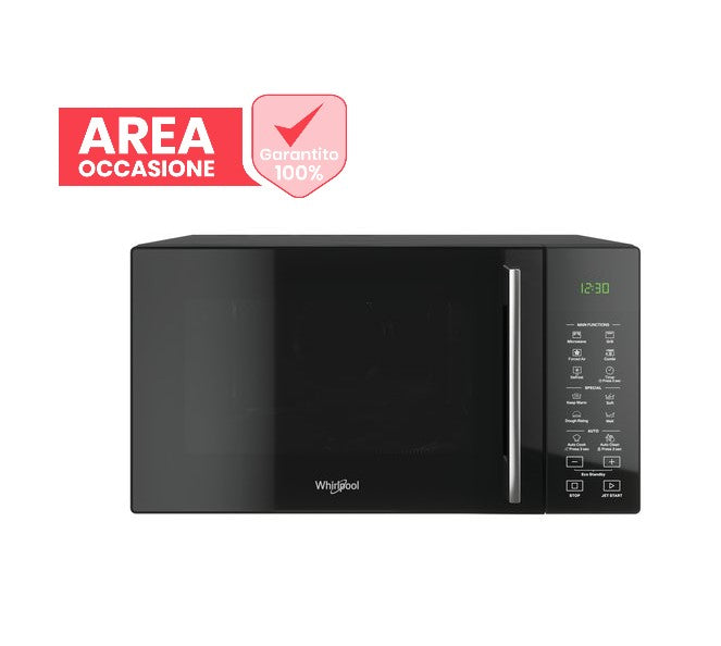 whirlpool area occasioni 2532 forno a microonde combinato whirlpool 6 senso mwp 295 b 29 litri 900 watt a30xl539xp497 nero