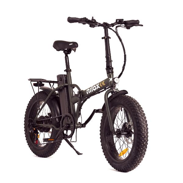 electric bike nilox x8 plus 30nxeb20v002v3 gomme fat da 20x4 batteria removibile da 36 v 13 ah 468 wh cambio shimano a 7 velocita motore brushless high speed da 36v 250w 38555