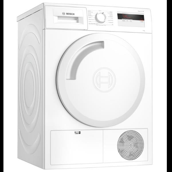 asciugatrice a condensazione bosch 8 kg a carica frontale serie 4 easyclean wth83008ii classe a_