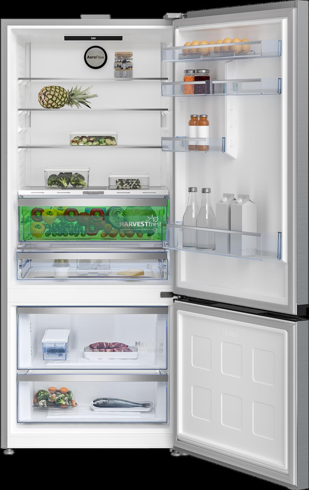 beko frigoriero combinato beko b7rcne595zxpw beyond 551 litri total no frost classe d a187xl78xp76 aeroflow comparto multizone inox ean 8690842525131