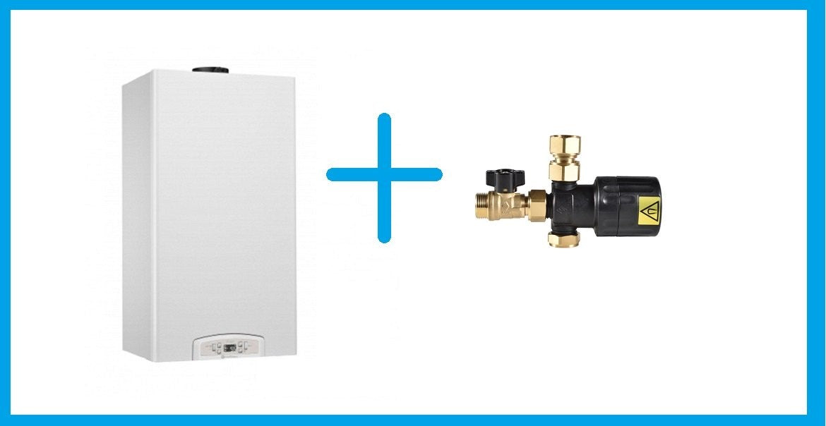 caldaia a gas chaffoteaux cx green 24 eu a condensazione completa di kit fumi metano con defangatore rubinetterie bresciane in omaggio