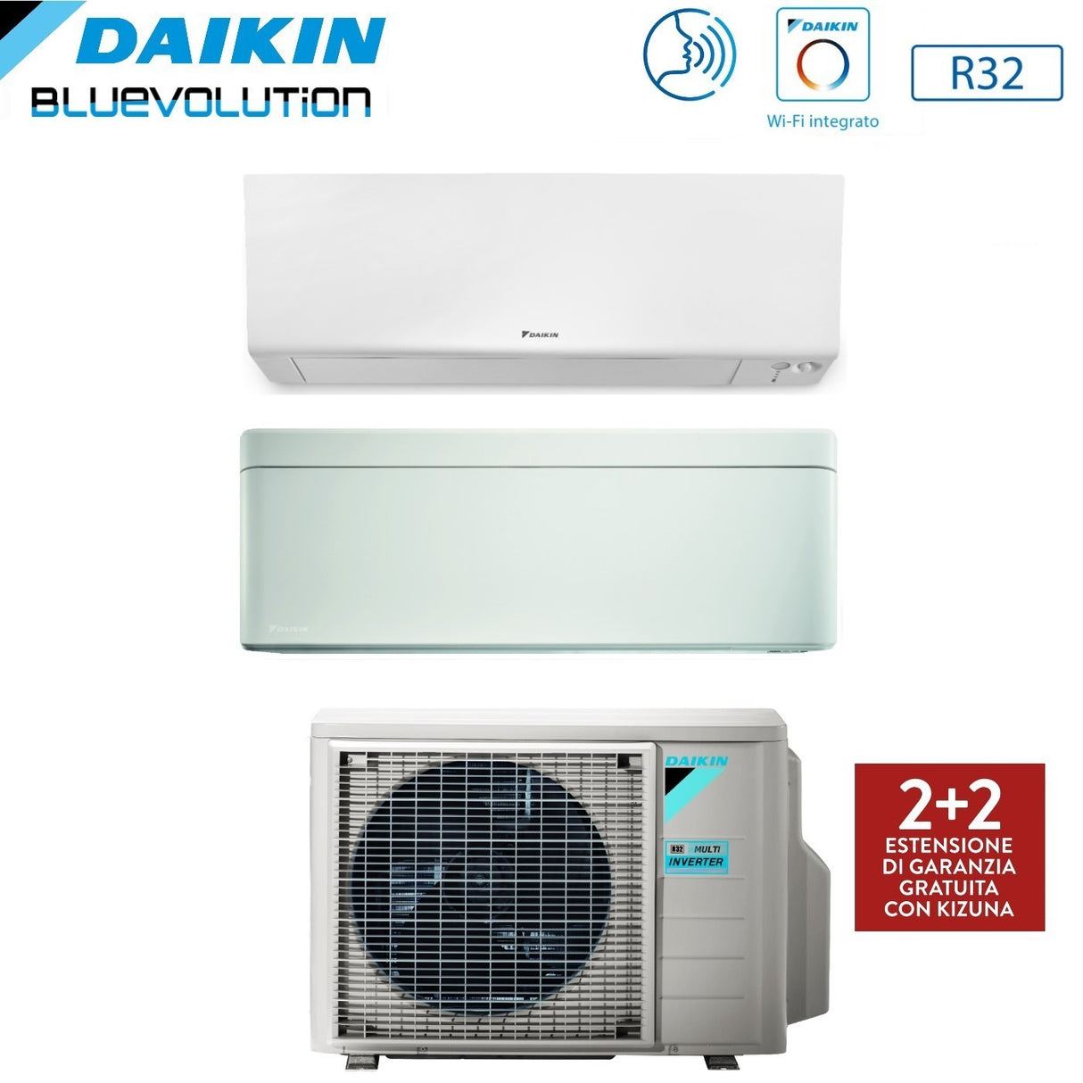 climatizzatore condizionatore daikin bluevolution dual split inverter serie ftxm r perfera wall 7_15 con 2mxm50m9 n r 32 wi fi integrato 7000_15000 garanzia italiana novita 31872