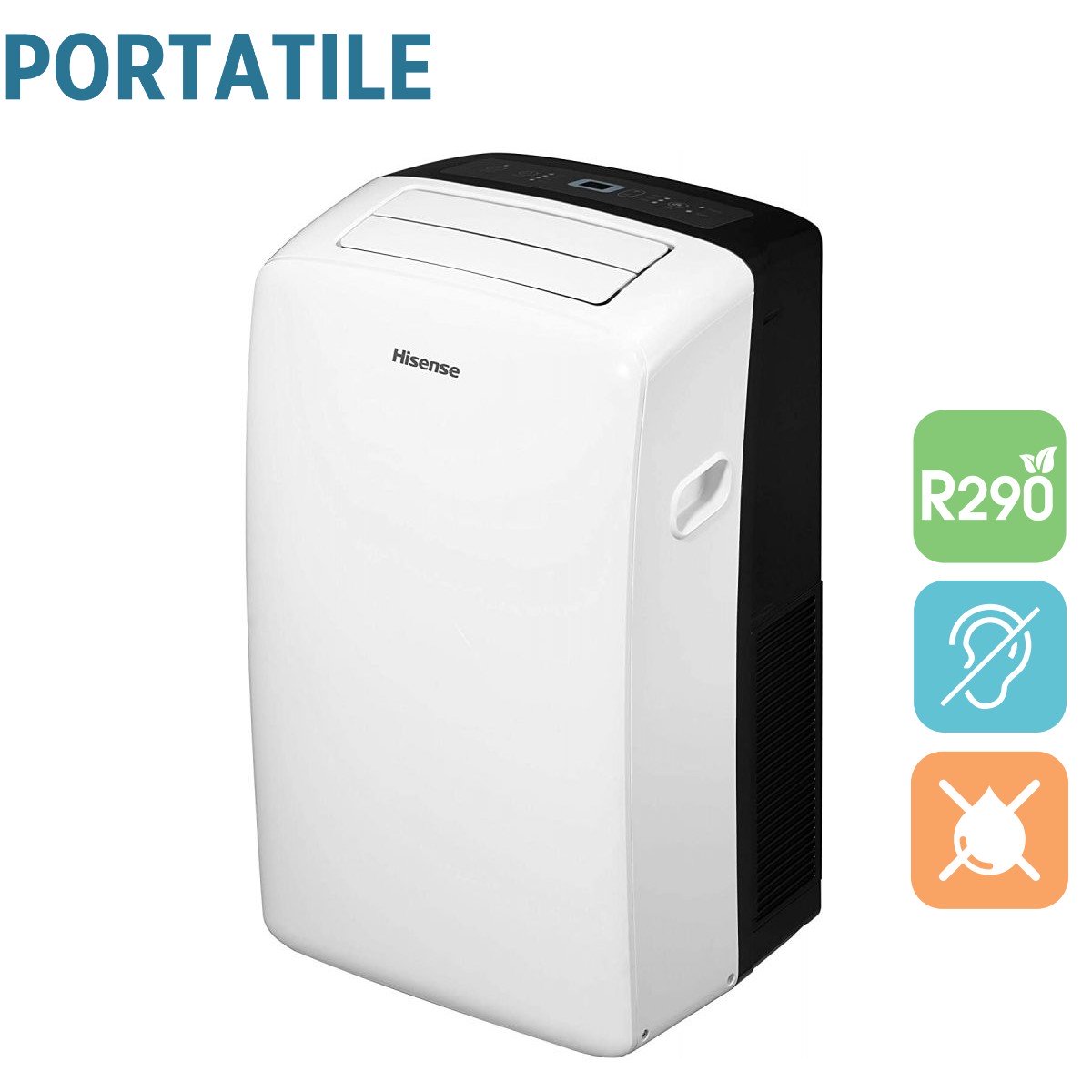 climatizzatore condizionatore hisense portatile 12000 btu aph12 con gas r290