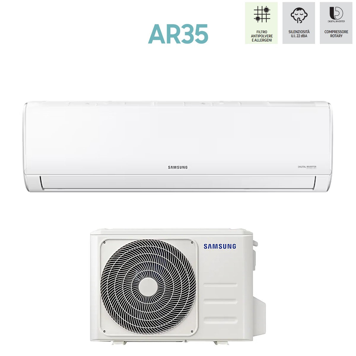 climatizzatore condizionatore inverter samsung serie ar35 9000 btu f ar09art r 32 ar09txhqasi a__ novita 8145