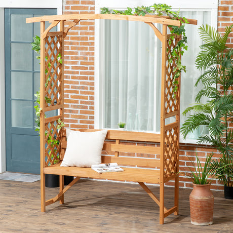 immagine-2-easycomfort-easycomfort-panchina-da-giardino-in-legno-di-abete-con-arco-decorativo-per-piante-e-vasi-160x50x198-cm-marrone