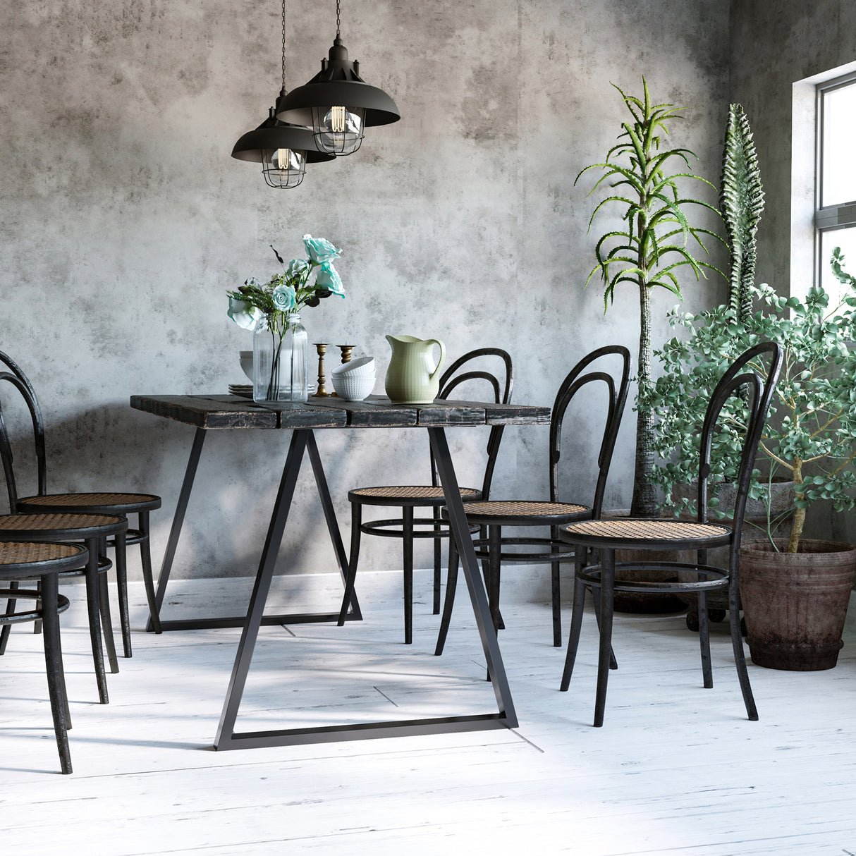 easycomfort easycomfort set 2 gambe per tavolo trapezoidali in acciaio con 6 fori e 12 viti 70x5x72 cm nero