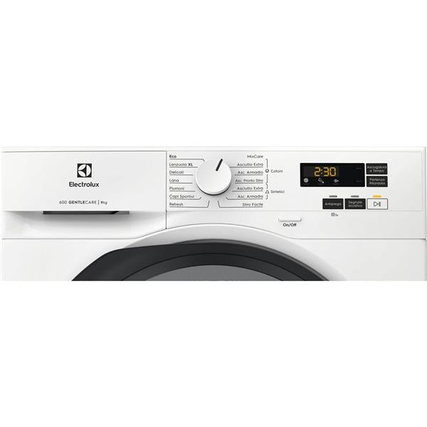 electrolux asciugatrice electrolux ew6ha19g serie 600 gentlecare 9 kg classe c pompa di calore a85xl596xp636 bianco