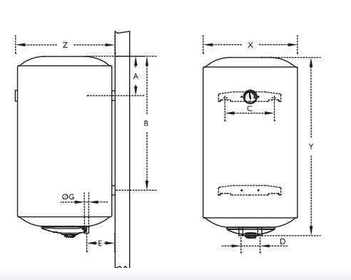 isea scaldabagno elettrico isea swing plus 1505 ho attacco a sinistra
