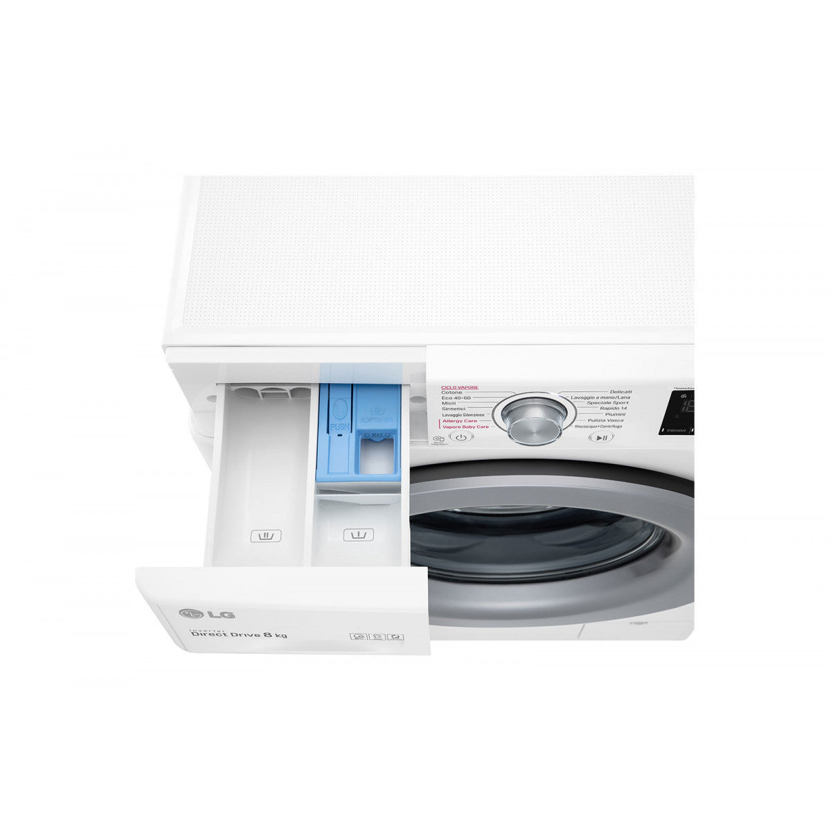 lavatrice a carica frontale lg f4wv308s4b lavaggio a vapore ai dd 8 kg 1400 giri classe b