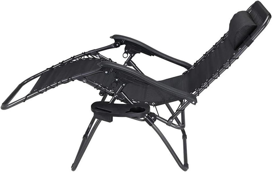 le stelle le stelle sedia sdraio zero gravity da giardino reclinabile pieghevole con telaio in pvc colore nero ean 8024299800617