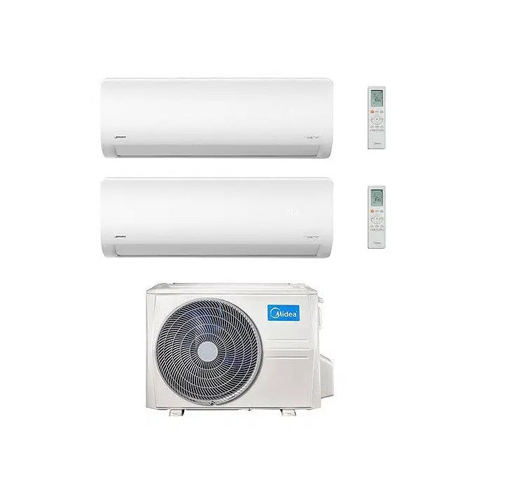 midea condizionatore midea dual split inverter serie xtreme pro 900018000 btu con m2oe 18 r 32 wi fi integrato