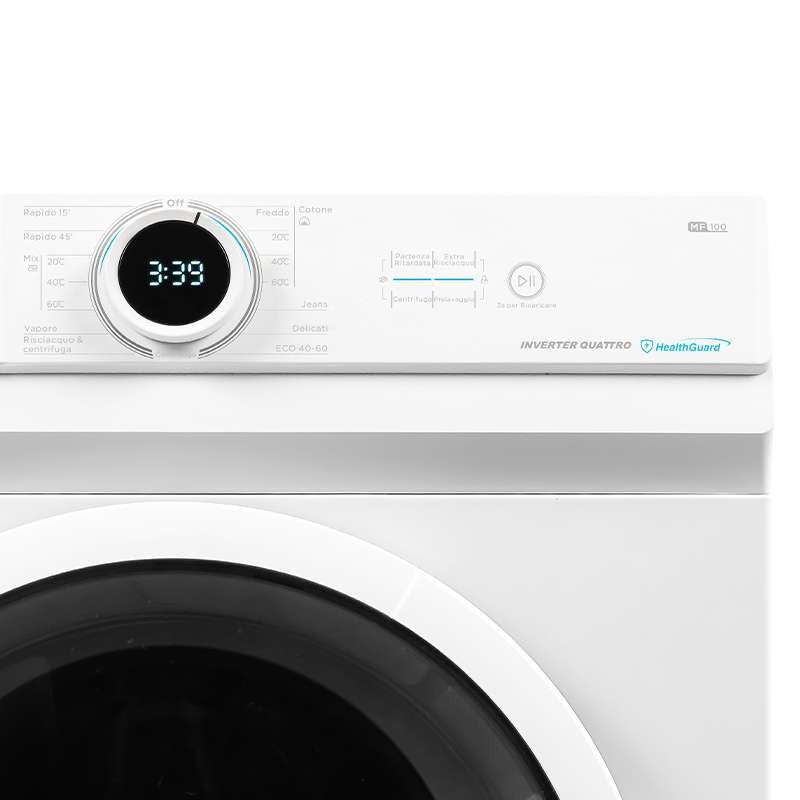 midea lavatrice a carico frontale midea serie lunar mf100w80baw 8 kg classe a 1400 giri a85xl595xp475 steam care bianco