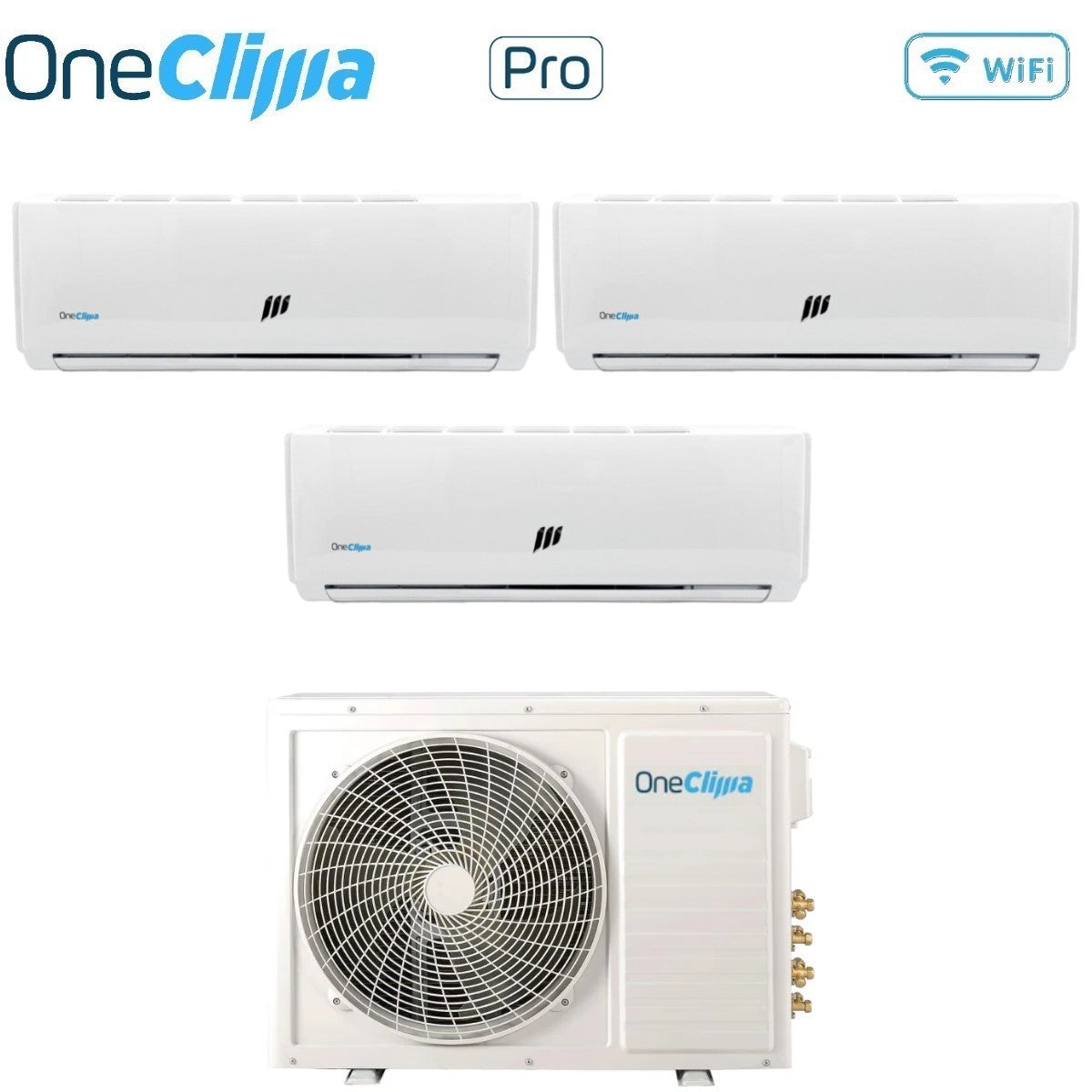 oneclima climatizzatore condizionatore oneclima trial split inverter serie pro 91212 con mlt27x3y24 r 32 wi fi optional 90001200012000