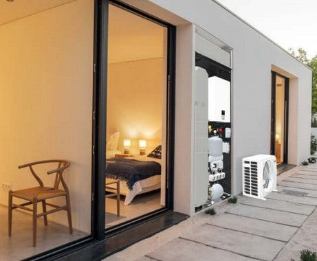 pompa di calore reversibile aria acqua inverter per installazione splittata ferroli omnia s in 3.2 04 r 32 con comando incluso