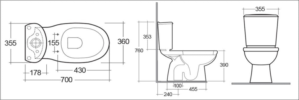 rak ceramics vaso wc monoblocco a pavimento rak karla in ceramica con scarico a terra